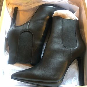 Michael Kors Black Leather Brielle Booties